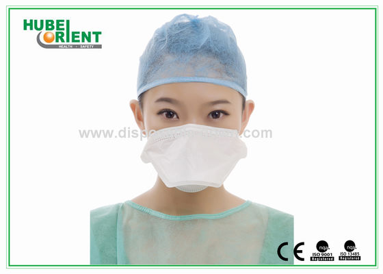 3 Ply White Duck bill FFP Folded Face Mask With Valve or without Valve