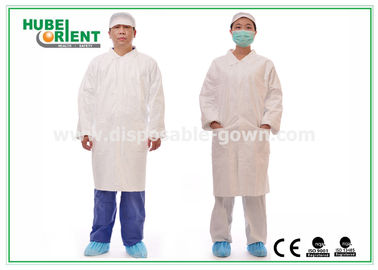White Tyvek Disposable Lab Coat/Protective Disposable Lab Coat Breathable