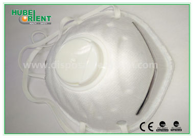 White Odorless Polypropylene Disposable Breathing Mask In Clinical Offices