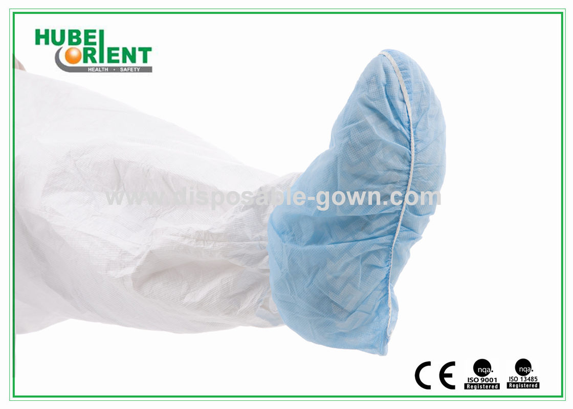 Hospital sue anti-bacterial PP Non-Slip Shoe Cover Disposable Use With Striped Sole