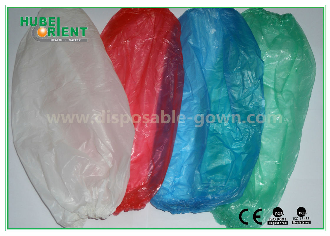 Free Sample Clean Plastic Arm Sleeves/Blue Disposable Arm Sleeve For Kitchen Or Restaurant