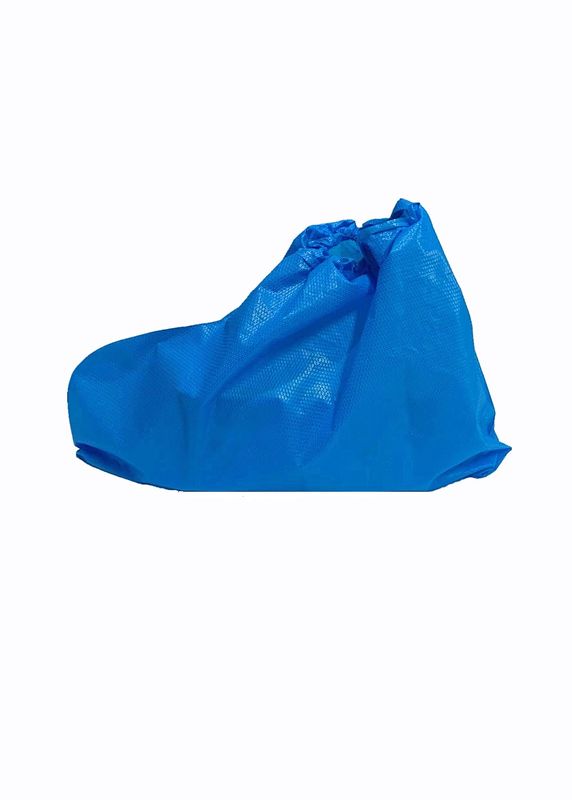 Single Use Waterproof CPE Overshoes With Elastic Rubber Opening